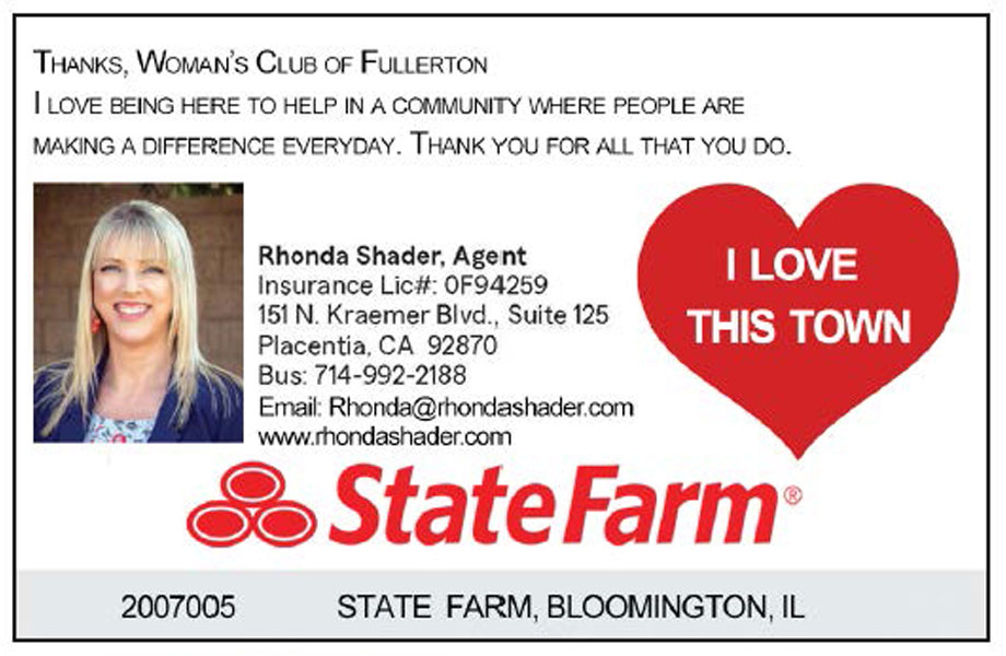 Rhonda Shader State Farm Insurance Orange County