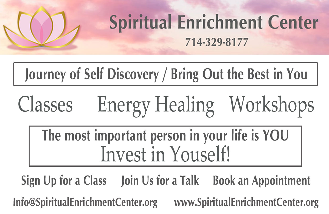 Spiritual Enlightenment Center Fullerton CA
