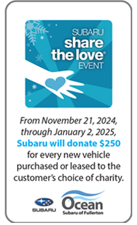 Share the Love Ocean  Subaru of Fillerton