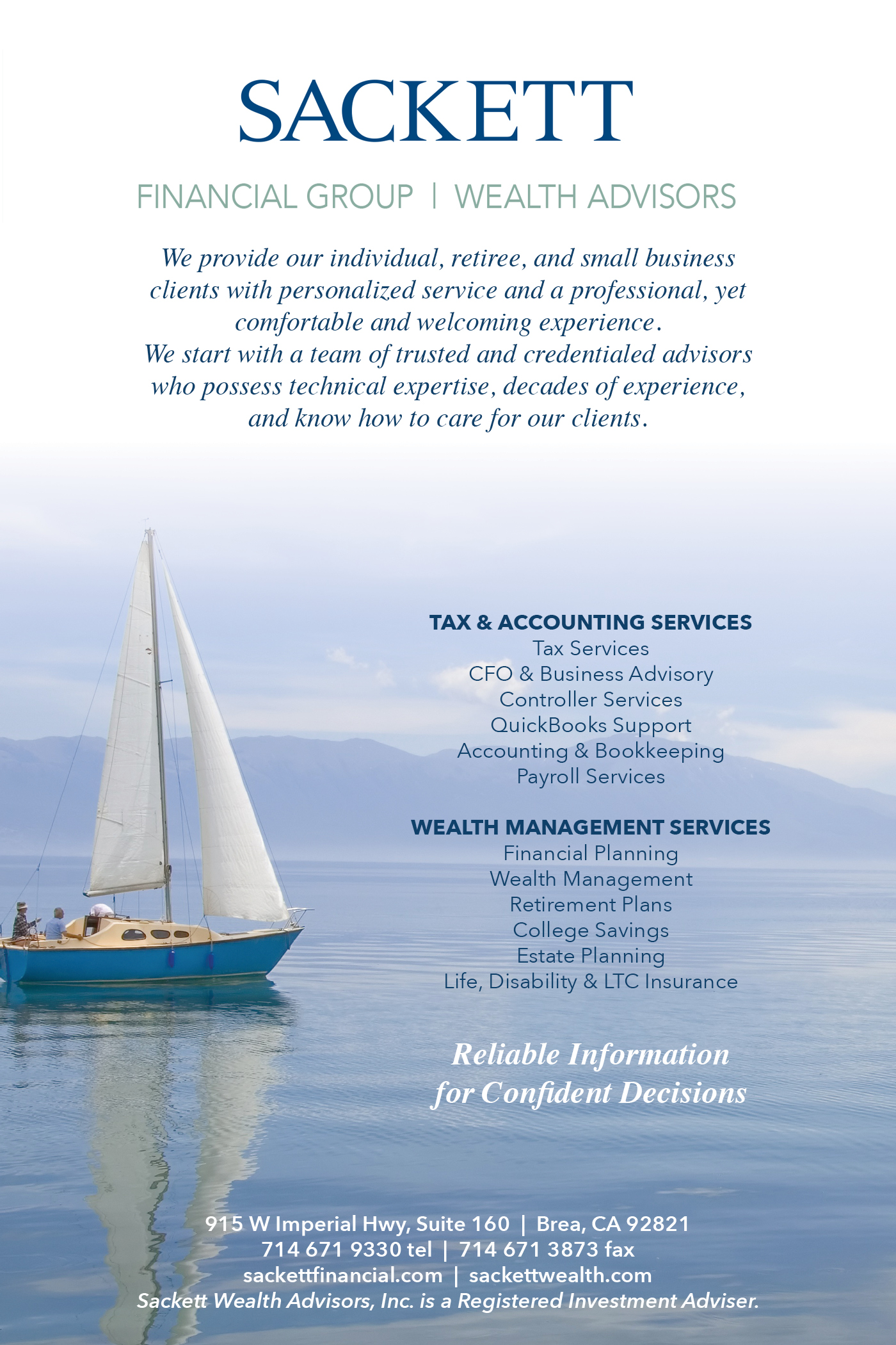 Sackett Financial Group | Wealth Advisors