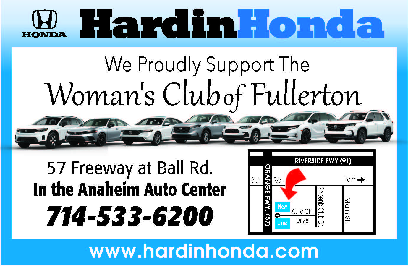 WCOF Fashion Show Sponsor Hardin Honda