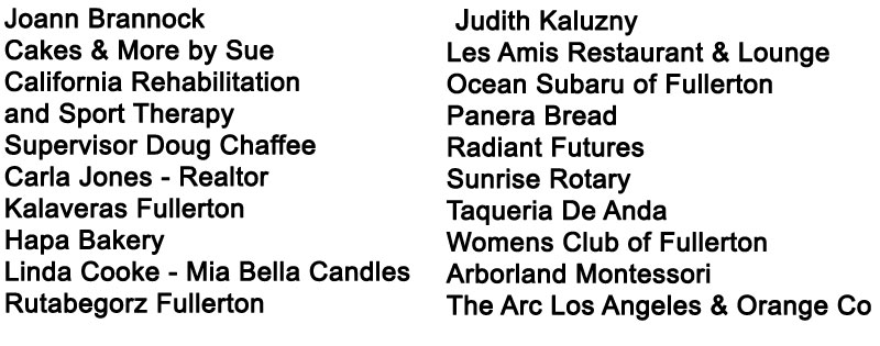 More Fullerton Women's Leadership Forum Sponsors